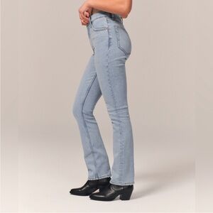 Abercrombie & Fitch Medium Blue 90s Slim Straight Leg Jeans -Ultra High Rise-